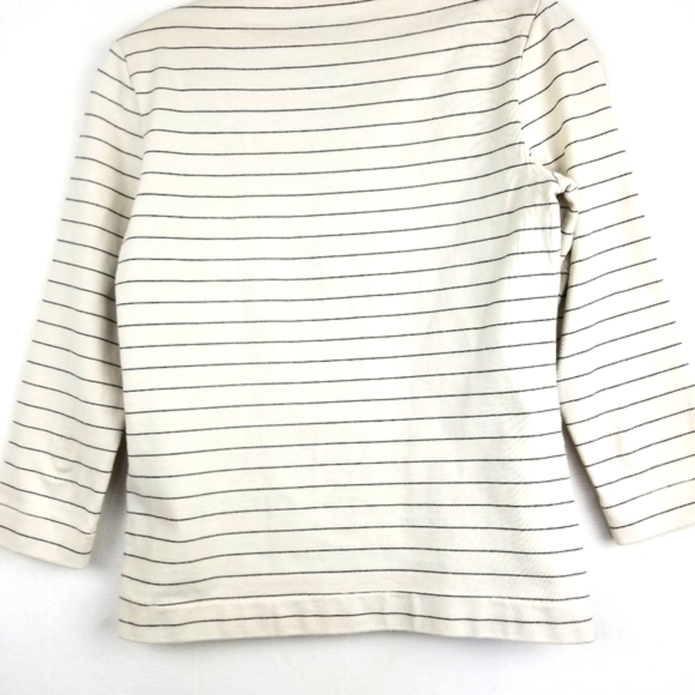 Kate Spade Saturday Ivory Striped Cotton Top Sz S - Picture 6 of 11